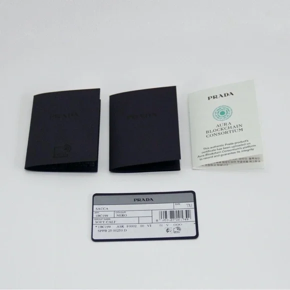 Prada Black Leather Crescent Shoulder Bag with Gold Hardware - Picture 2 of 4